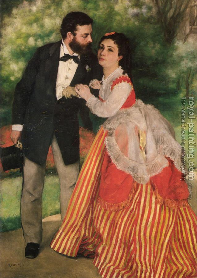 Pierre Auguste Renoir : Portrait of Alfred and Marie Sisley
